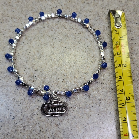 GATORS Bracelet Gators Silver/Blue. ADJUSTABLE - Picture 4 of 7